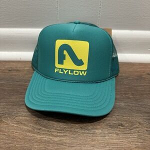 NWT Flylow Teal Blue Trucker‎ Hat SnapBack Outdoors Skiing Snowboarding
